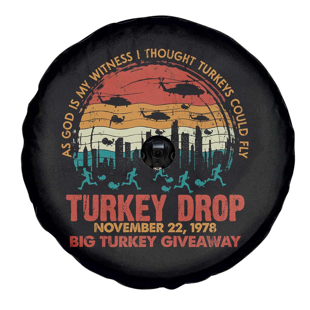 WKRP Turkey Drop Spare Tire Cover Funny Thanksgiving Day First Annual WKRP TS10 Print Your Wear