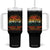 WKRP Turkey Drop Tumbler With Handle Funny Thanksgiving Day First Annual WKRP TS10 One Size: 40 oz Black Print Your Wear