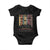 WKRP Turkey Drop Baby Onesie Retro First Annual WKRP Funny Thanksgiving Day TS10 Black Print Your Wear