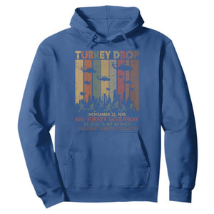 WKRP Turkey Drop Hoodie Retro First Annual WKRP Funny Thanksgiving Day TS10 Royal Blue Print Your Wear