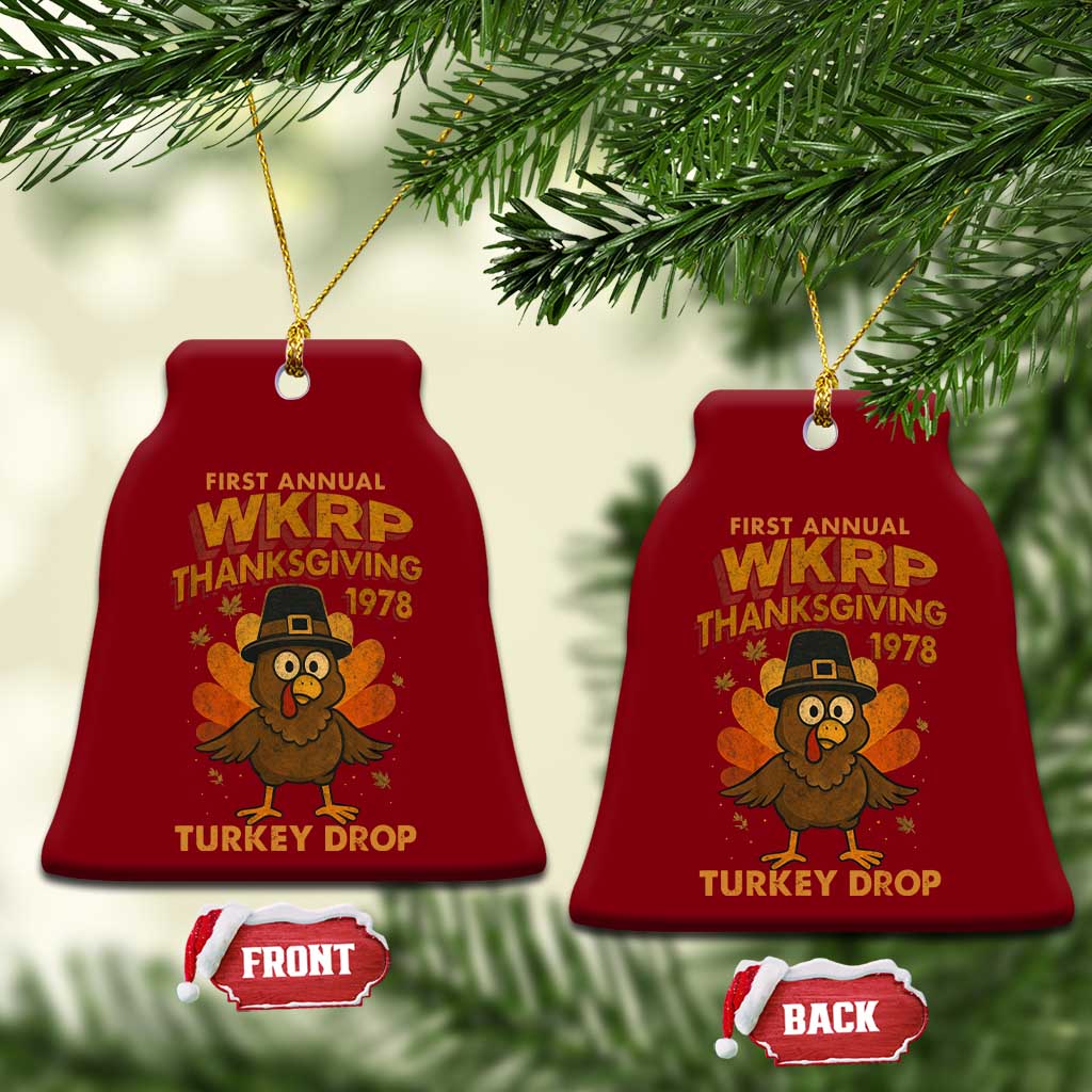 First Annual WKRP Ceramic Ornament Funny Thanksgiving Day WKRP Turkey Drop TS10 Print Your Wear
