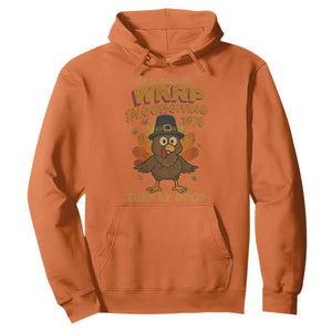First Annual WKRP Hoodie Funny Thanksgiving Day WKRP Turkey Drop TS10 Orange Print Your Wear