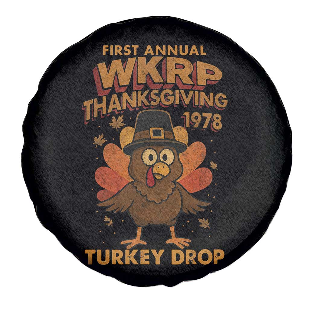 First Annual WKRP Spare Tire Cover Funny Thanksgiving Day WKRP Turkey Drop TS10 Print Your Wear