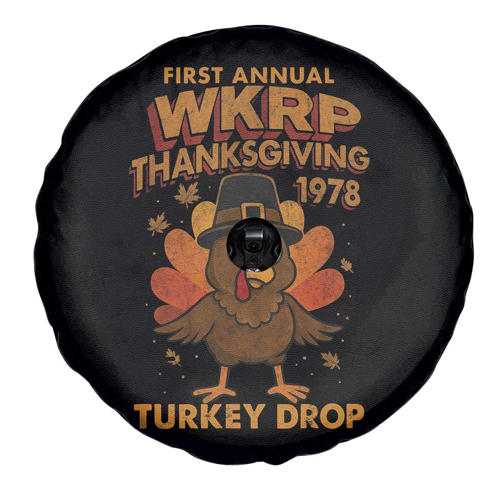 First Annual WKRP Spare Tire Cover Funny Thanksgiving Day WKRP Turkey Drop TS10 Print Your Wear