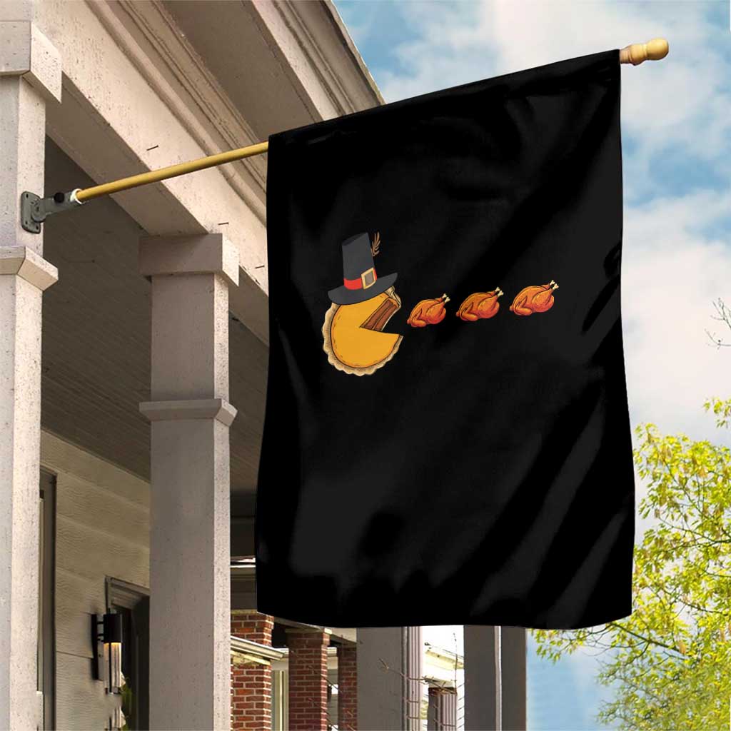 Thanksgiving Video Game Garden Flag Pumpkin Pie Eating Turkey Gamer Patch Day TS10 Print Your Wear