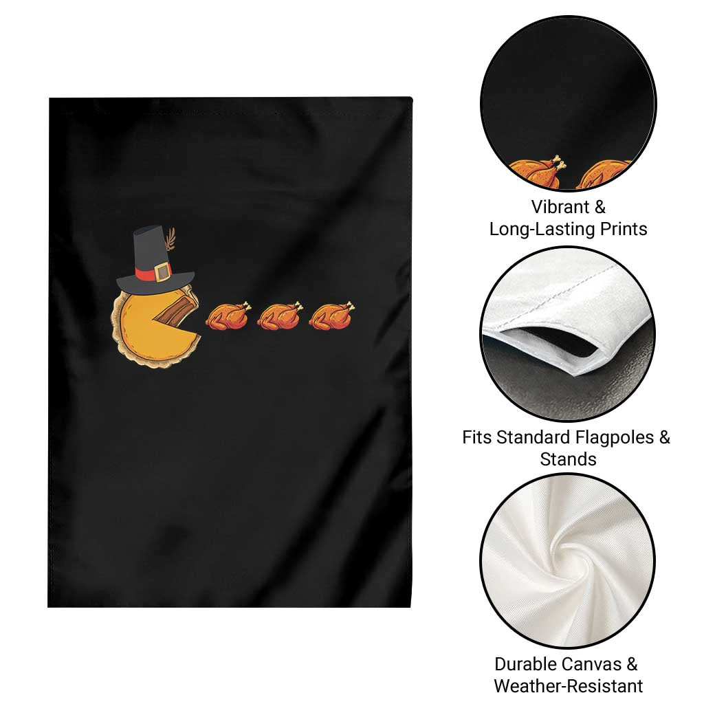 Thanksgiving Video Game Garden Flag Pumpkin Pie Eating Turkey Gamer Patch Day TS10 Print Your Wear