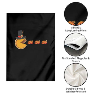 Thanksgiving Video Game Garden Flag Pumpkin Pie Eating Turkey Gamer Patch Day TS10 Print Your Wear