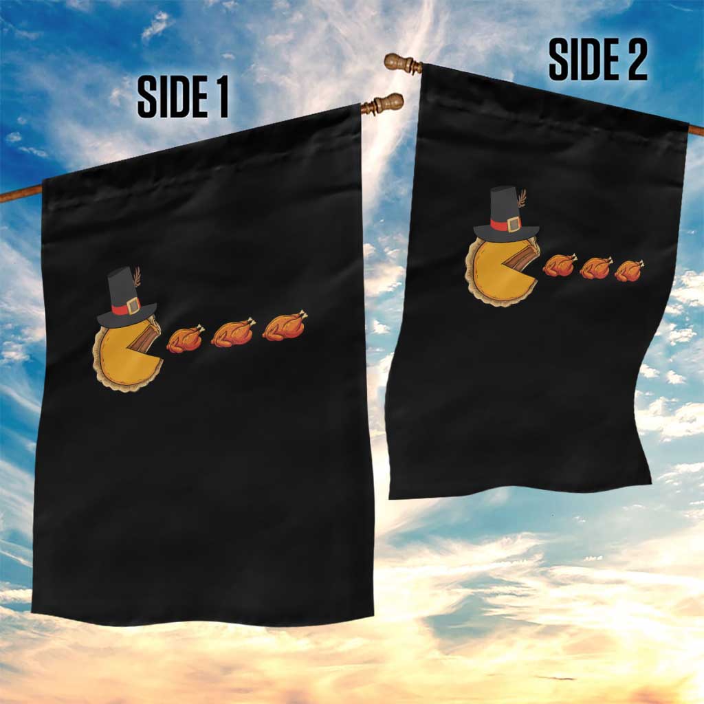 Thanksgiving Video Game Garden Flag Pumpkin Pie Eating Turkey Gamer Patch Day TS10 Print Your Wear