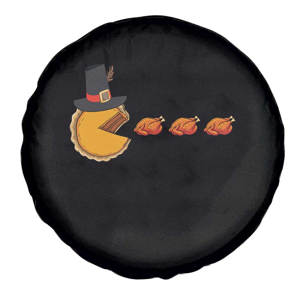 Thanksgiving Video Game Spare Tire Cover Pumpkin Pie Eating Turkey Gamer Patch Day TS10 Print Your Wear