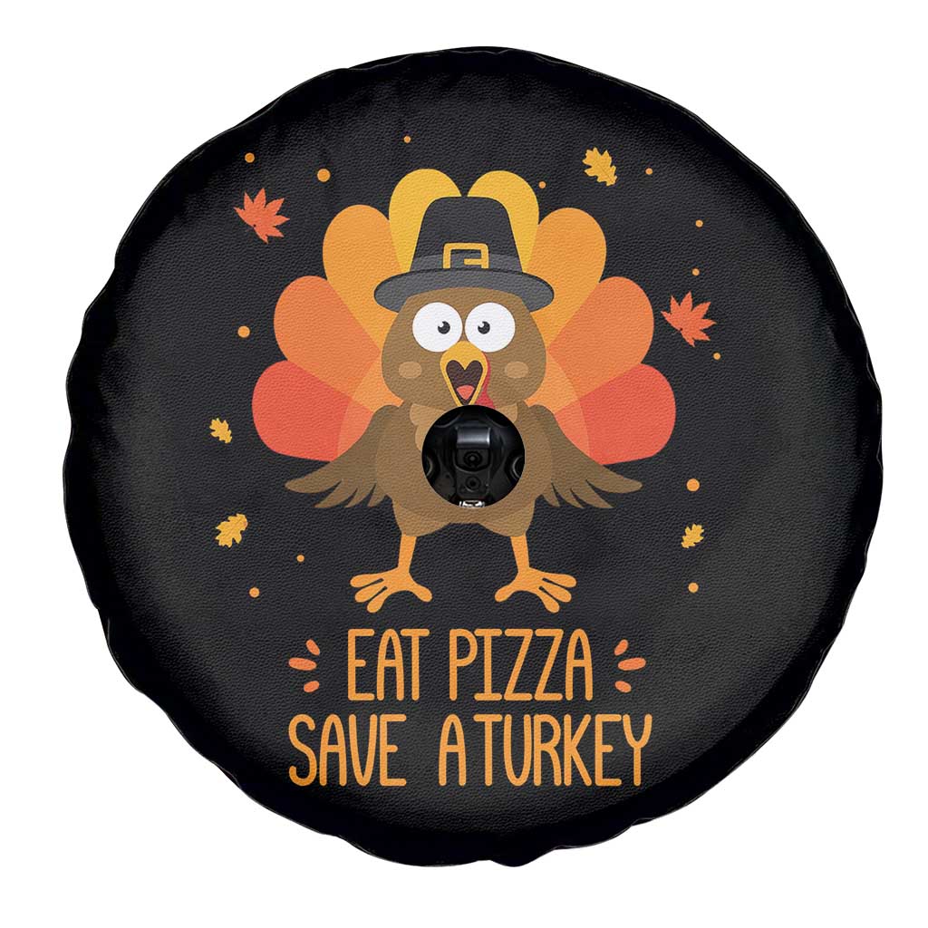 Save A Turkey Eat Pizza Spare Tire Cover Funny Thanksgiving TS10 Print Your Wear
