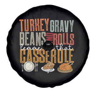 Funny Thanksgiving Spare Tire Cover Turkey Gravy Beans And Rolls Let Me See That Casserole TS10 Print Your Wear