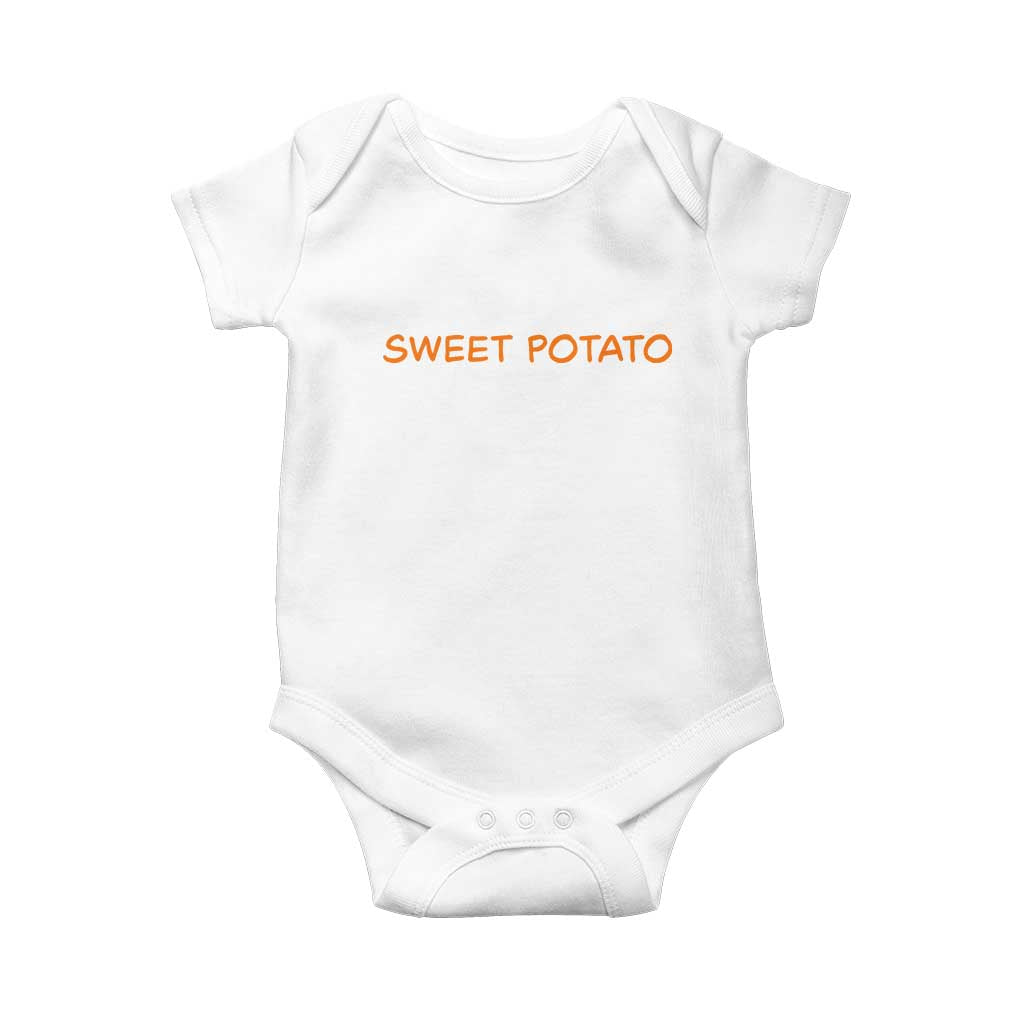 Matching Thanksgiving Couples Baby Onesie Funny Sweet Potato Fall Couple TS10 White Print Your Wear