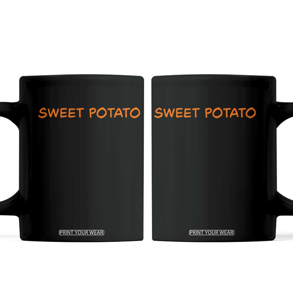 Matching Thanksgiving Couples Coffee Mug Funny Sweet Potato Fall Couple TS10 Black Print Your Wear