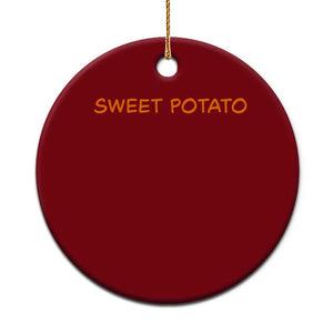 Matching Thanksgiving Couples Ceramic Ornament Funny Sweet Potato Fall Couple TS10 1pc Red Print Your Wear