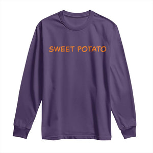 Matching Thanksgiving Couples Long Sleeve Shirt Funny Sweet Potato Fall Couple TS10 Purple Print Your Wear