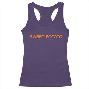 Matching Thanksgiving Couples Racerback Tank Top Funny Sweet Potato Fall Couple TS10 Purple Print Your Wear