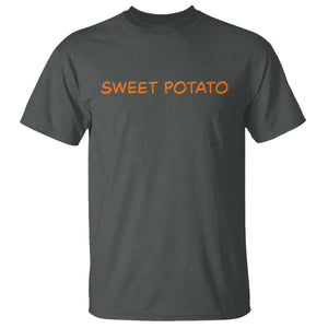 Matching Thanksgiving Couples T Shirt Funny Sweet Potato Fall Couple TS10 Dark Heather Print Your Wear