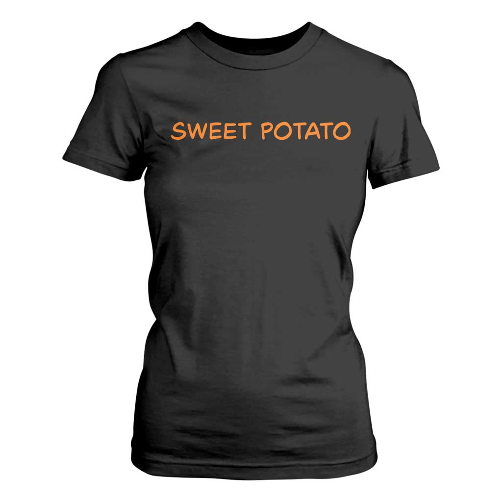 Matching Thanksgiving Couples T Shirt For Women Funny Sweet Potato Fall Couple TS10 Black Print Your Wear
