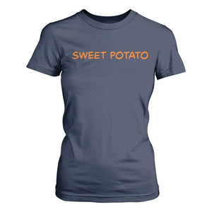 Matching Thanksgiving Couples T Shirt For Women Funny Sweet Potato Fall Couple TS10 Navy Print Your Wear