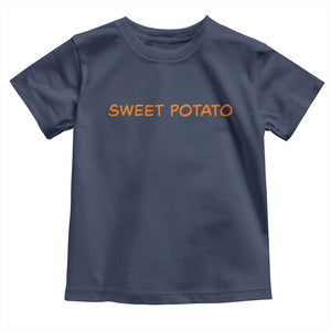 Matching Thanksgiving Couples Toddler T Shirt Funny Sweet Potato Fall Couple TS10 Navy Print Your Wear
