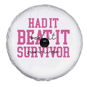 Breast Cancer Support Spare Tire Cover Had it Beat it Survivor Gift TS10 Print Your Wear