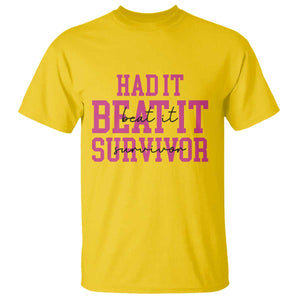 Breast Cancer Support T Shirt Had it Beat it Survivor Gift TS10 Daisy Print Your Wear