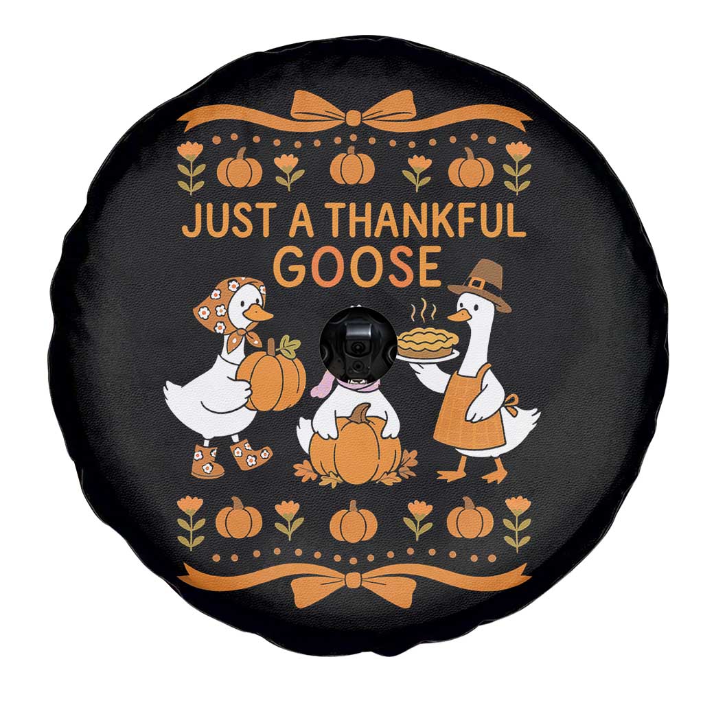 Just a Thankful Goose Spare Tire Cover Thanksgiving Silly Gooses TS10 Print Your Wear