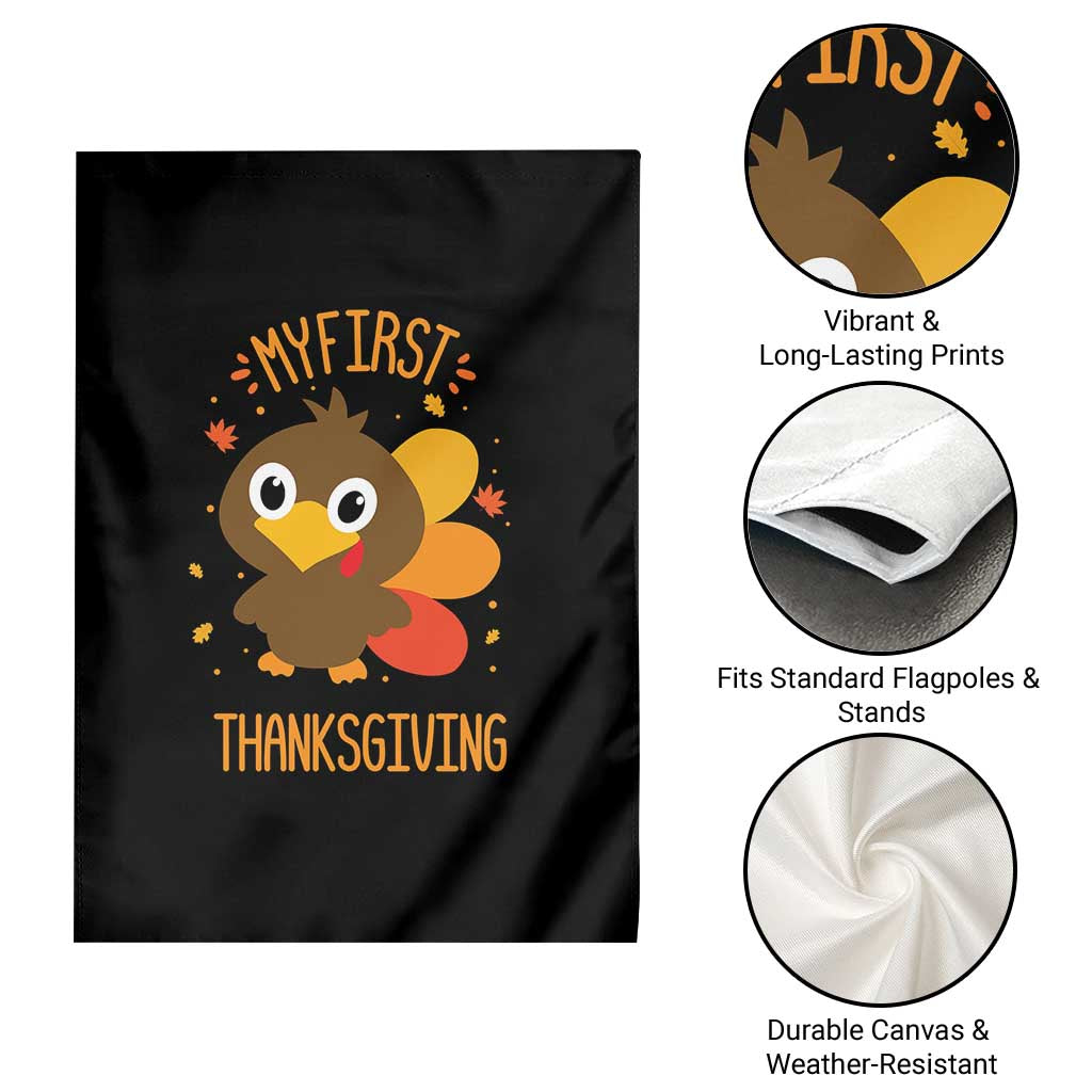 My First Thanksgiving Garden Flag Funny Thanksgiving Turkey TS10 Print Your Wear