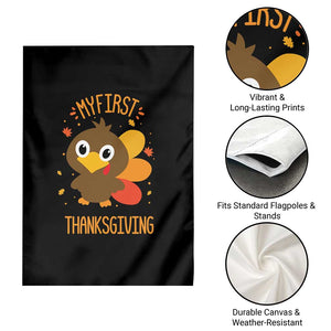 My First Thanksgiving Garden Flag Funny Thanksgiving Turkey TS10 Print Your Wear