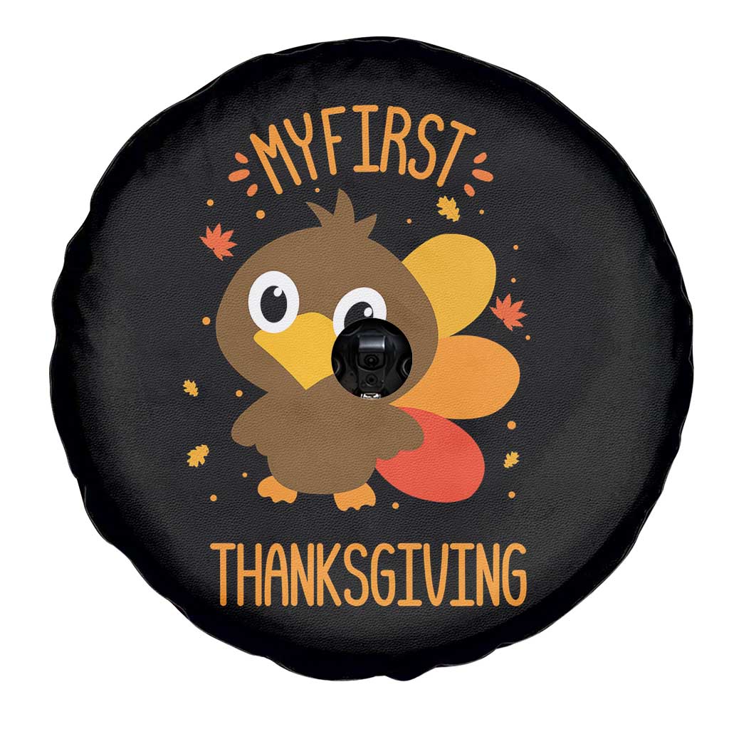 My First Thanksgiving Spare Tire Cover Funny Thanksgiving Turkey TS10 Print Your Wear
