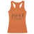 Dancing Skeleton Racerback Tank Top Retro Halloween Party Pumpkin Fall Season - Print Your Wear