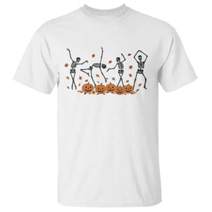 Dancing Skeleton T Shirt Retro Halloween Party Pumpkin Fall Season TS10 White Print Your Wear