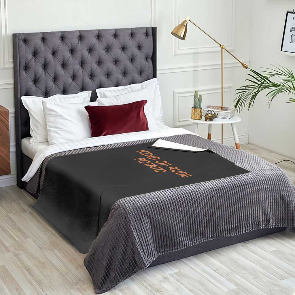 Matching Thanksgiving Couples Throw Blanket Funny Kind Of Rude Potato Fall Couple TS10 Print Your Wear