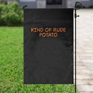 Matching Thanksgiving Couples Garden Flag Funny Kind Of Rude Potato Fall Couple TS10 Print Your Wear