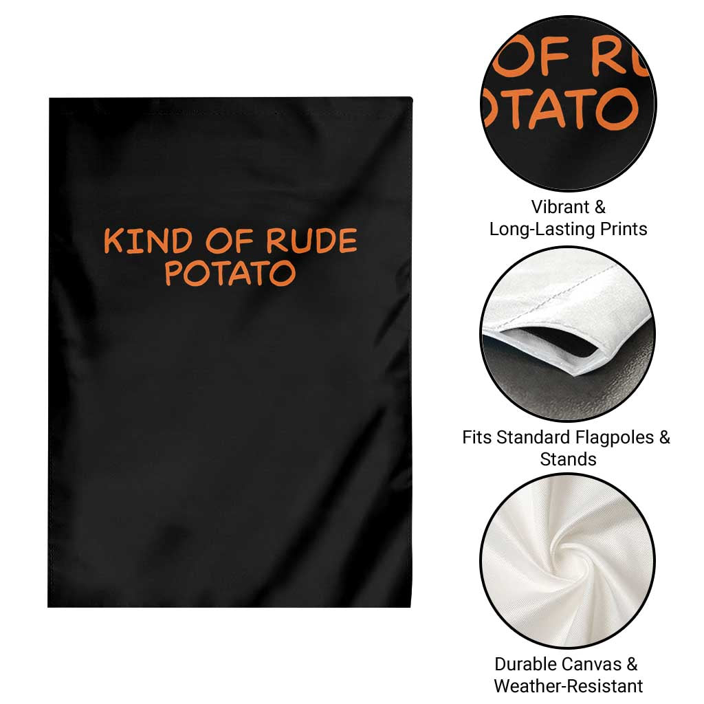 Matching Thanksgiving Couples Garden Flag Funny Kind Of Rude Potato Fall Couple TS10 Print Your Wear