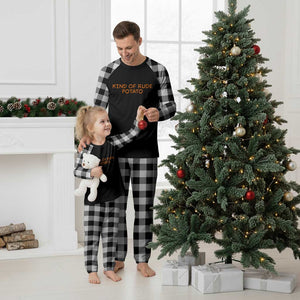 Matching Thanksgiving Couples Plaid Pajama Set Funny Kind Of Rude Potato Fall Couple TS10 White Plaid Print Your Wear