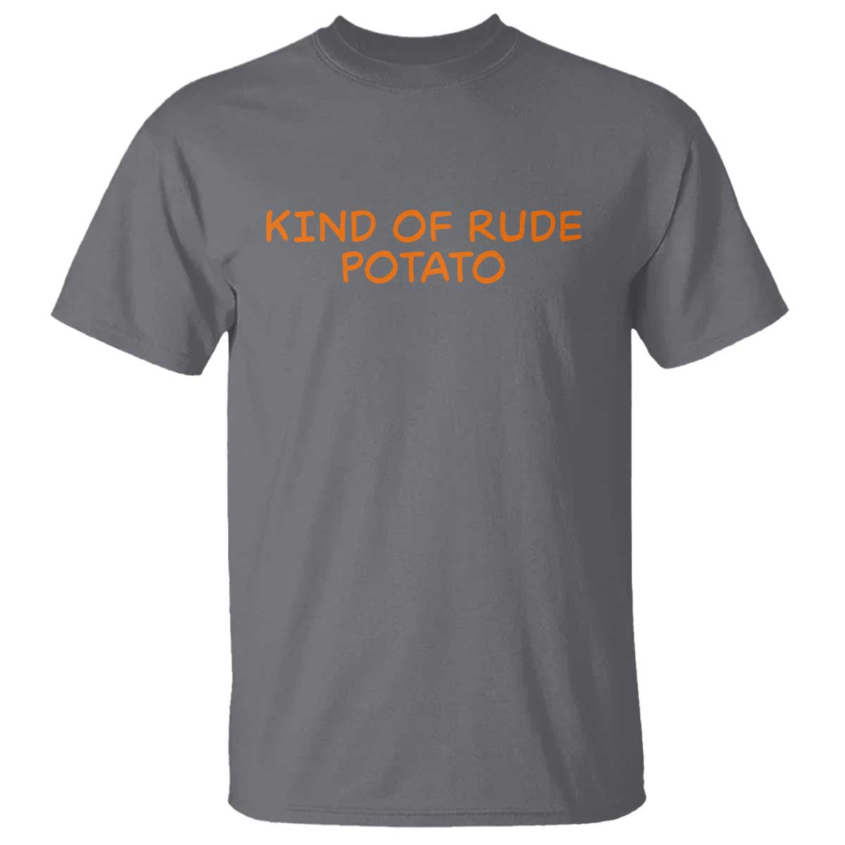 Matching Thanksgiving Couples T Shirt Funny Kind Of Rude Potato Fall Couple TS10 Charcoal Print Your Wear