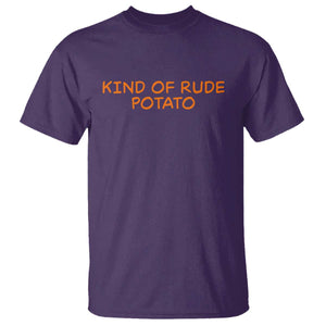 Matching Thanksgiving Couples T Shirt Funny Kind Of Rude Potato Fall Couple TS10 Purple Print Your Wear
