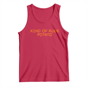 Matching Thanksgiving Couples Tank Top Funny Kind Of Rude Potato Fall Couple TS10 Red Print Your Wear