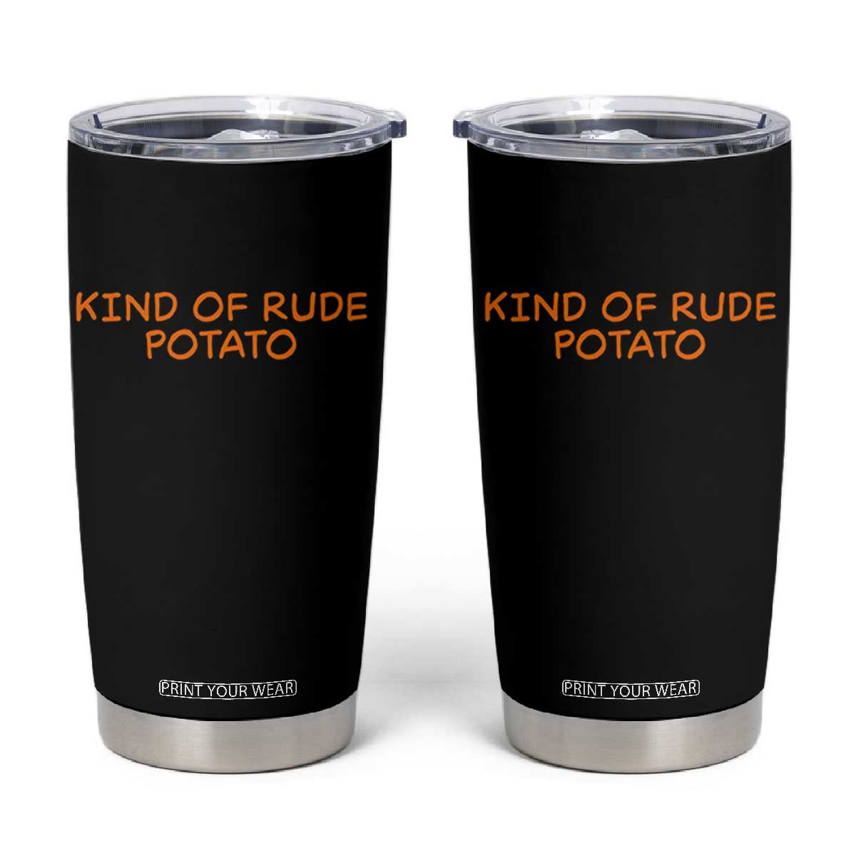 Matching Thanksgiving Couples Tumbler Cup Funny Kind Of Rude Potato Fall Couple TS10 Black Print Your Wear