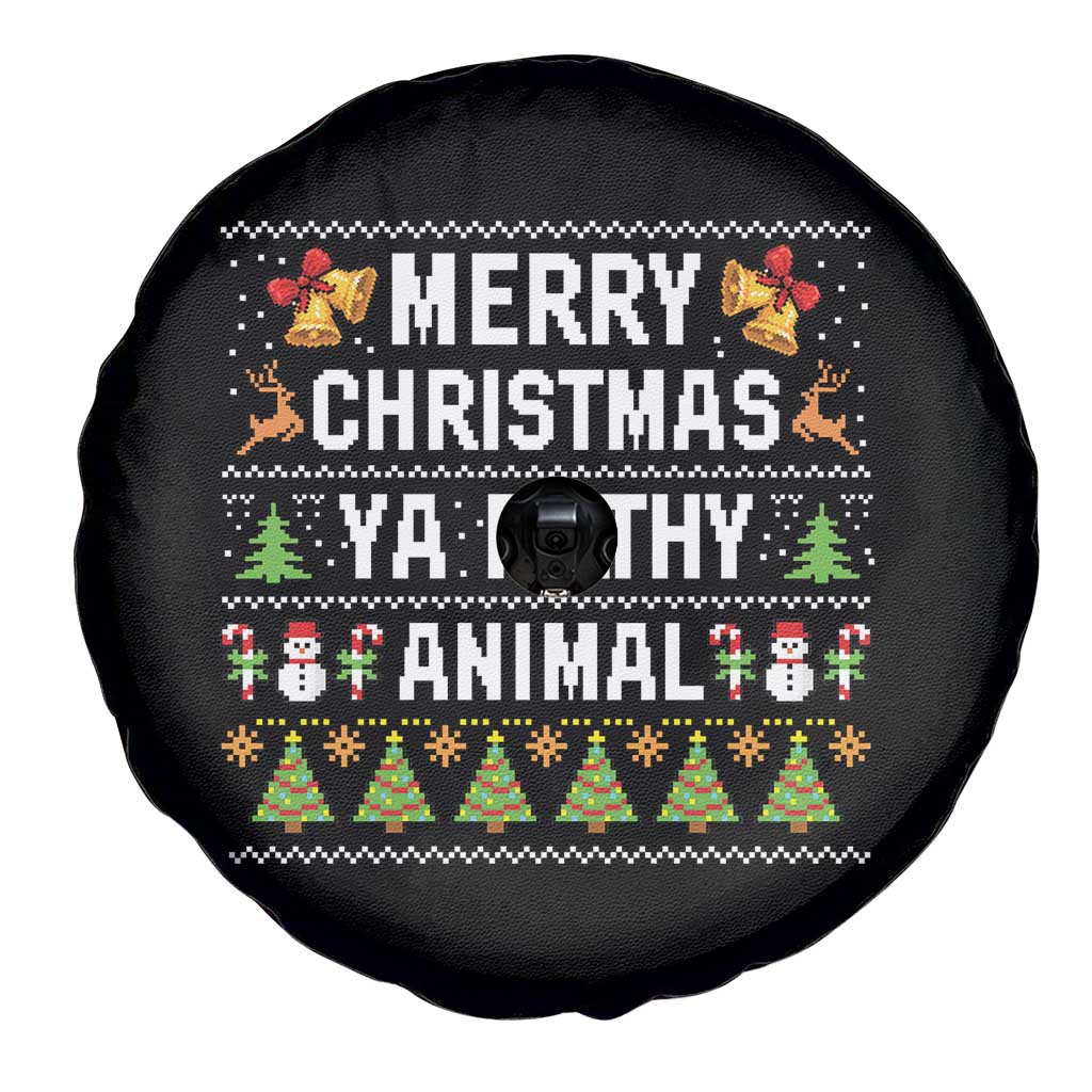 Merry Christmas Ya Filthy Animal Spare Tire Cover Ugly Xmas Movie Alone Pajama TS10 Print Your Wear