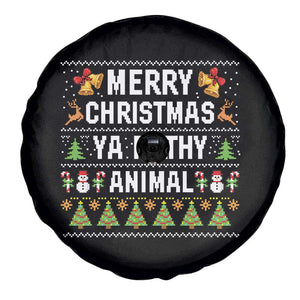 Merry Christmas Ya Filthy Animal Spare Tire Cover Ugly Xmas Movie Alone Pajama TS10 Print Your Wear