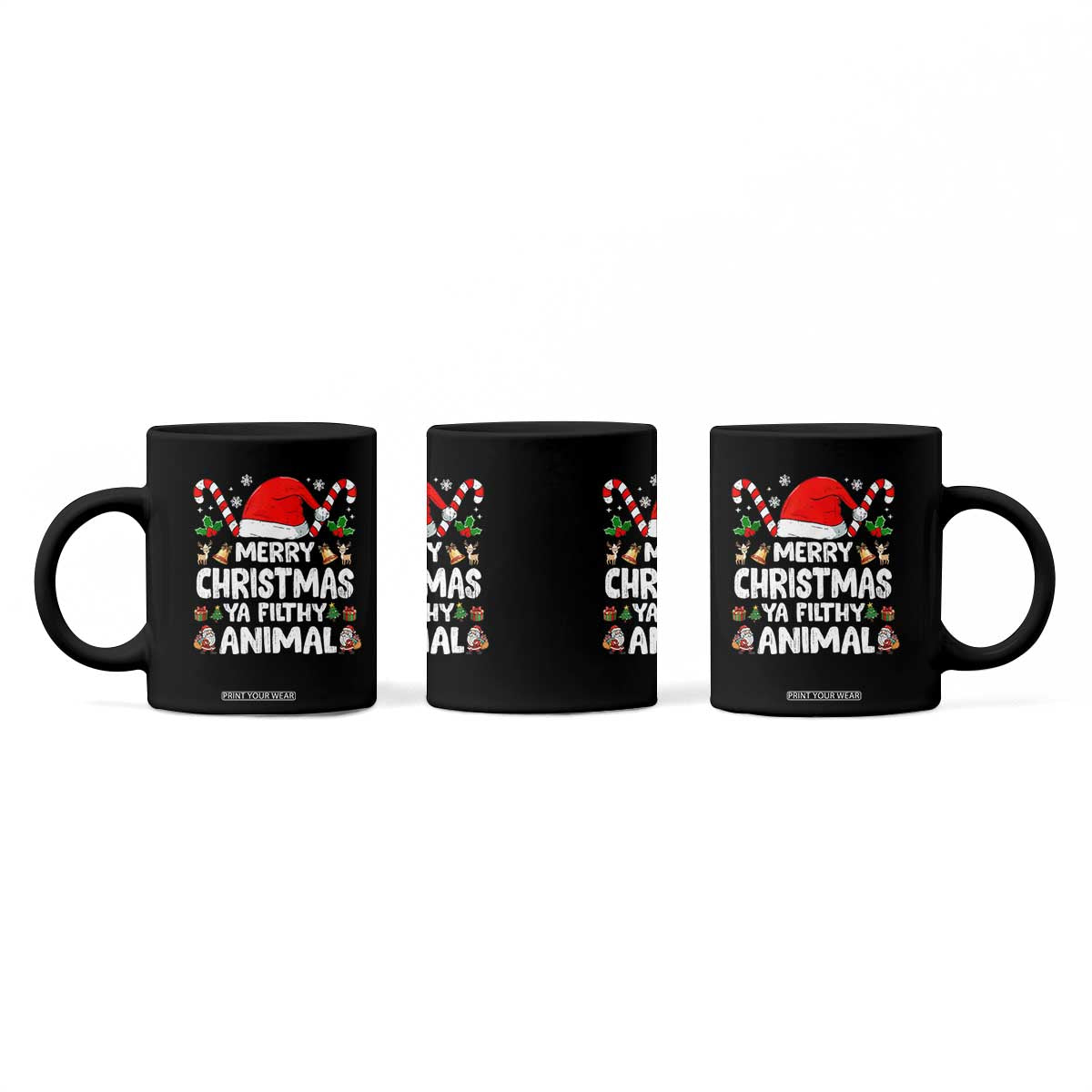 Merry Christmas Ya Filthy Animal Coffee Mug Funny Home Xmas Alone Movie Pajama TS10 Print Your Wear