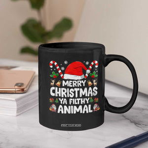 Merry Christmas Ya Filthy Animal Coffee Mug Funny Home Xmas Alone Movie Pajama TS10 Print Your Wear