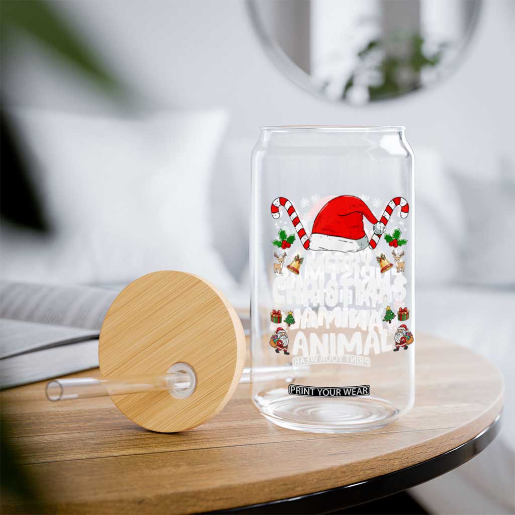 Merry Christmas Ya Filthy Animal Glass Can Funny Home Xmas Alone Movie Pajama TS10 Print Your Wear
