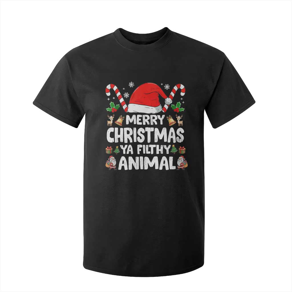 Merry Christmas Ya Filthy Animal T Shirt For Kid Funny Home Xmas Alone Movie Pajama TS10 Black Print Your Wear
