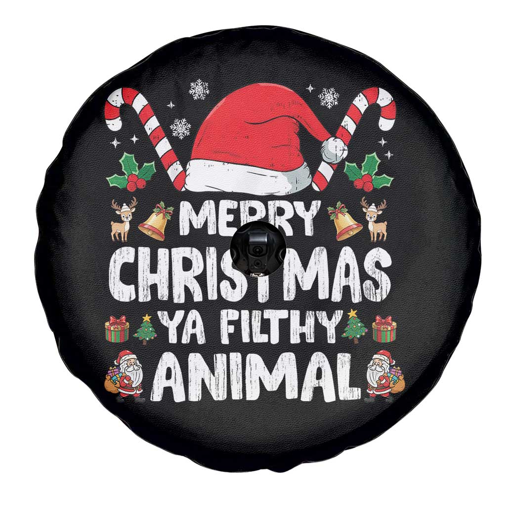 Merry Christmas Ya Filthy Animal Spare Tire Cover Funny Home Xmas Alone Movie Pajama TS10 Print Your Wear