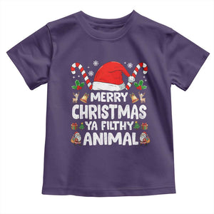 Merry Christmas Ya Filthy Animal Toddler T Shirt Funny Home Xmas Alone Movie Pajama TS10 Purple Print Your Wear