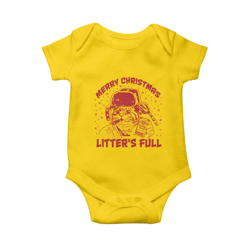 Litters Full Baby Onesie Funny Cat Christmas Vacation TS10 Daisy Print Your Wear
