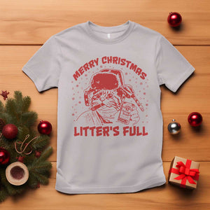Litters Full T Shirt Funny Cat Christmas Vacation TS10 Ice Gray Print Your Wear